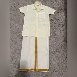 Ramraj Little stars pattu shirt and pattu pancha set